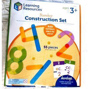 Learning Resources Number Construction Set Educational New in Box Ages 3+